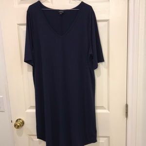 Torrid Navy blue v-neck dress